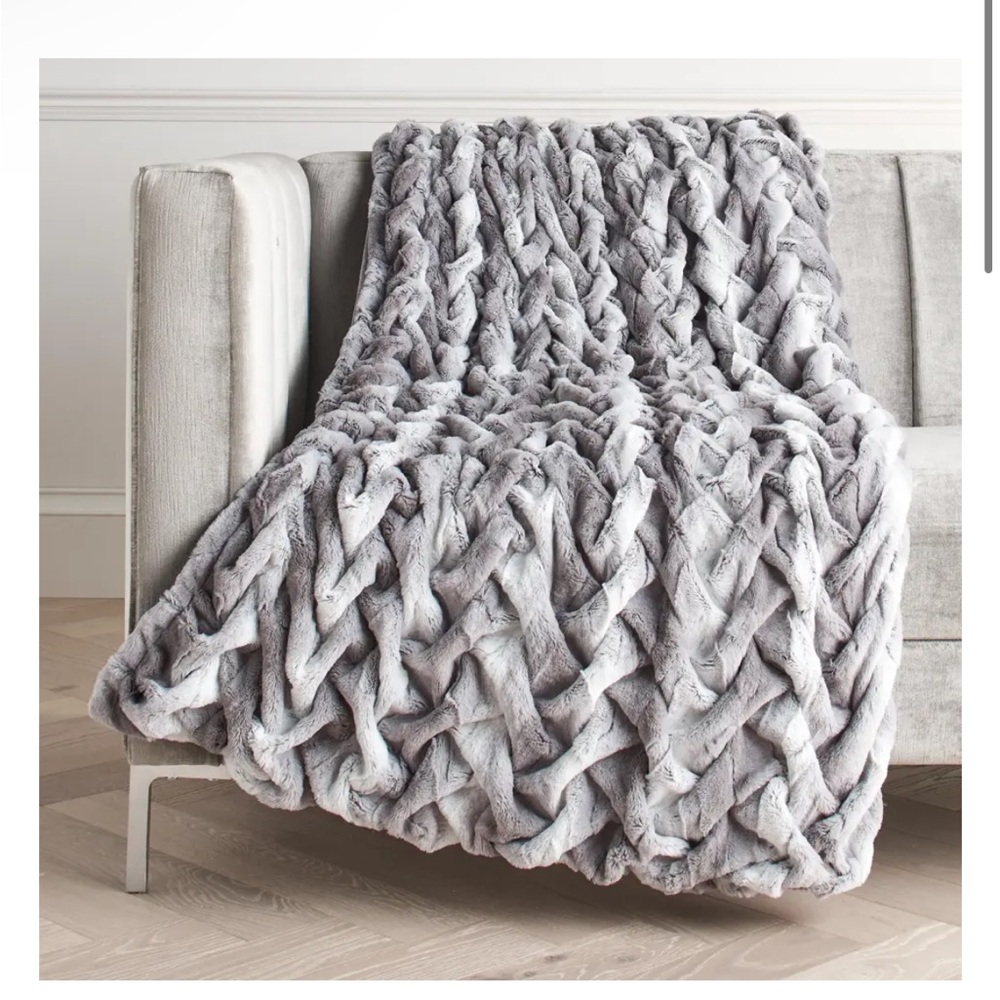 Grey Throw Blanket
